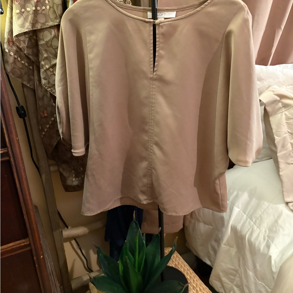 LOFT Tan Women's Blouse